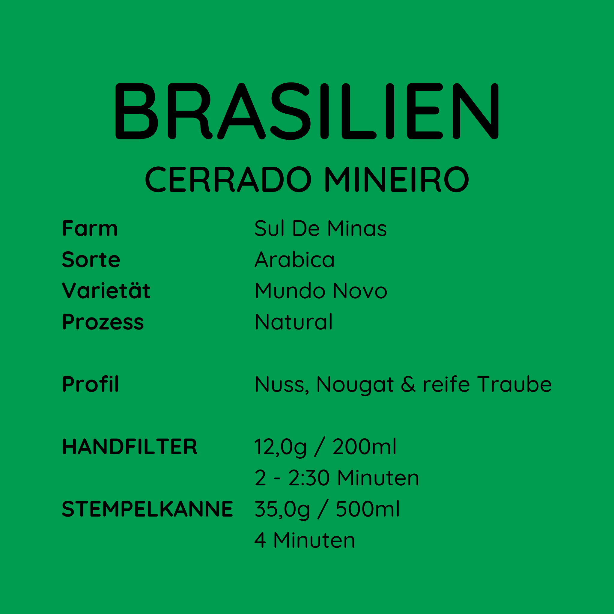 Brasilien Cerrado Mineiro